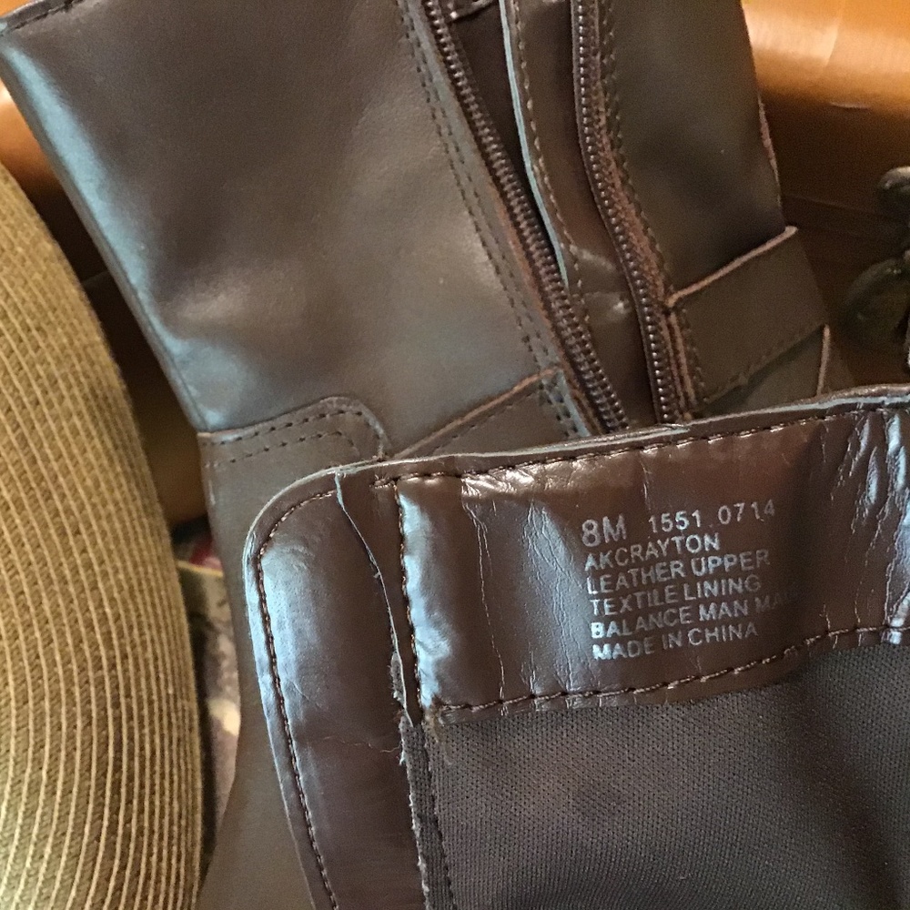 Anne Klein Brown Leather Boots (8M) - Picture 4 of 6